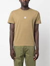 Garment Dyed Lettering One Print Cotton Jersey Short Sleeve T-Shirt Dark Beige - STONE ISLAND - BALAAN 4