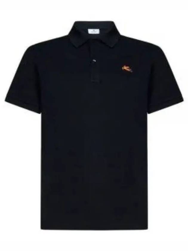 Cotton Polo Shirt Black - ETRO - BALAAN 2