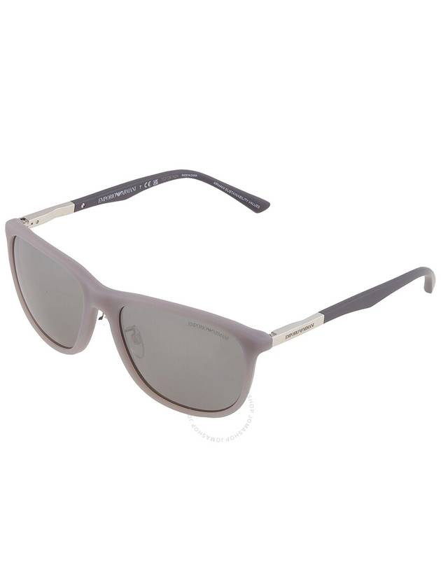 Emporio Armani Grey Mirrored Silver Rectangular Men's Sunglasses EA4201F 51266G 58 - EMPORIO ARMANI - BALAAN 3