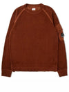 Men's Fleece Lens Pocket Sweatshirt Brown - CP COMPANY - BALAAN 2