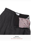 Wool Pleated Skirt Dark Gray - THOM BROWNE - BALAAN 11