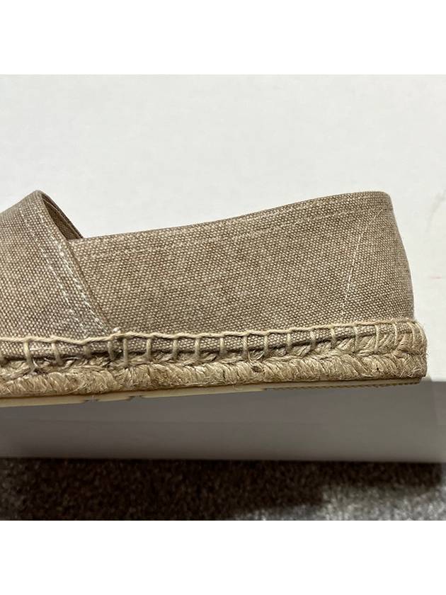 Canae Embroidered Logo Canvas Espadrilles Beige - ISABEL MARANT - BALAAN 6