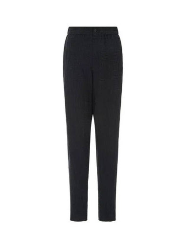 Men s tapered seersucker pants black 271207 - GIORGIO ARMANI - BALAAN 1