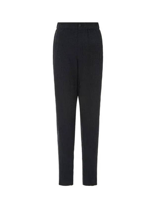 Men s tapered seersucker pants black 271207 - GIORGIO ARMANI - BALAAN 1