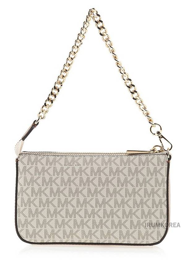 Jet Set Chain Leather Shoulder Bag Vanilla - MICHAEL KORS - BALAAN 4