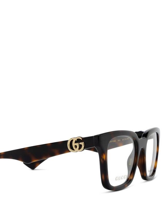 Eyewear GG Square Eyeglasses Brown - GUCCI - BALAAN 4