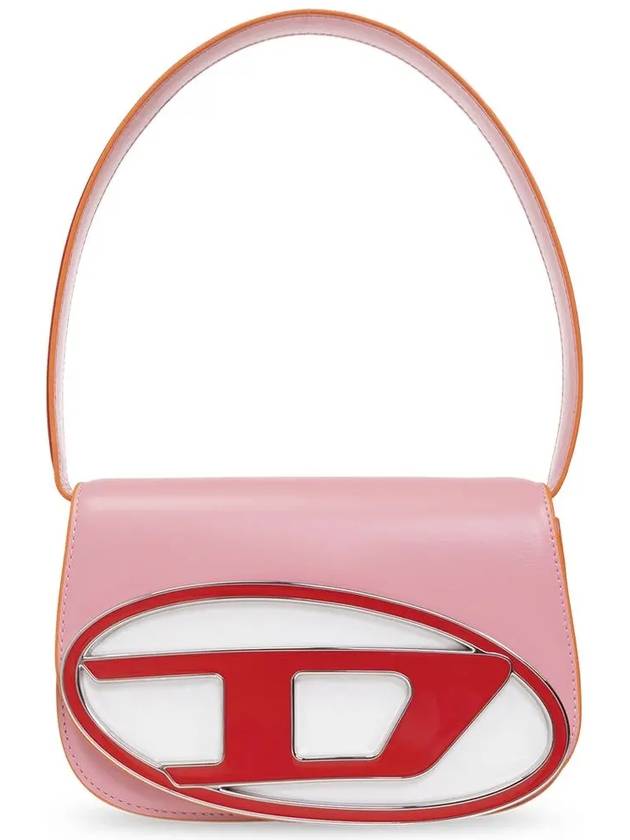 1DR Iconic Nappa Leather Shoulder Bag Blush Pink - DIESEL - BALAAN 3