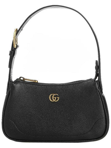 Aphrodite Double G Mini Shoulder Bag Black - GUCCI - BALAAN 1