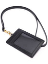 Vitello Strap Card Holder Black - PRADA - BALAAN 6