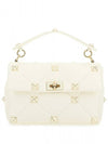 Roman Stud Shoulder Bag White - VALENTINO - BALAAN 1