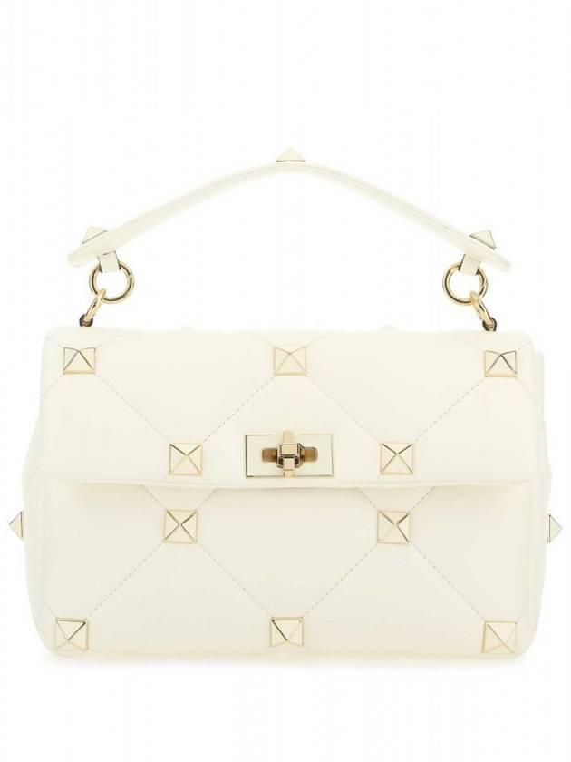 Roman Stud Shoulder Bag White - VALENTINO - BALAAN 1