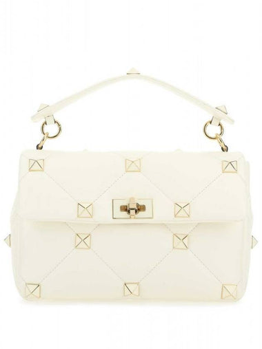 Roman Stud Shoulder Bag White - VALENTINO - BALAAN 1