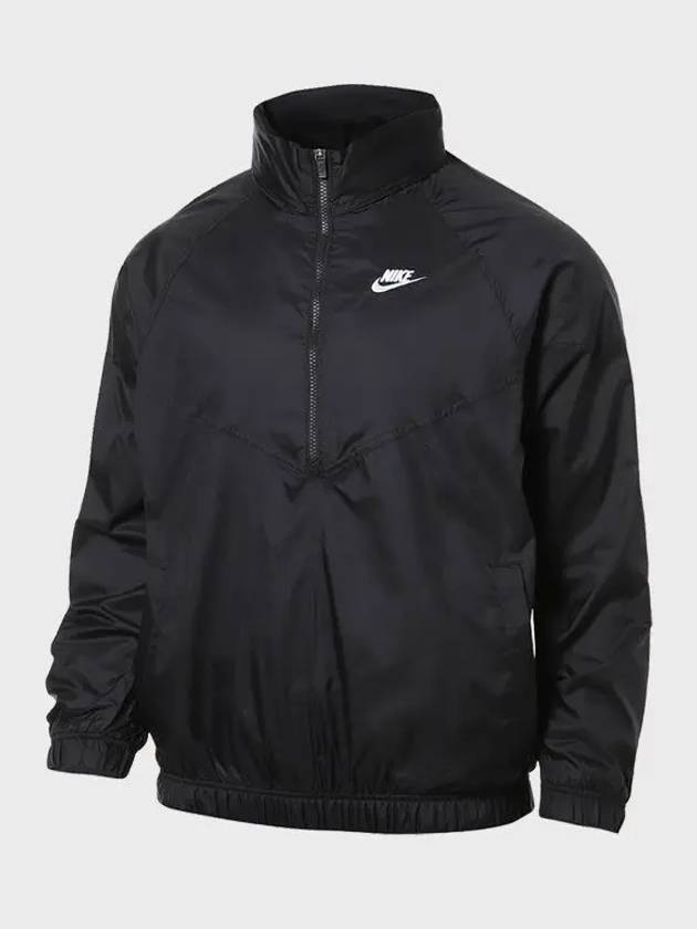 Sportswear Logo Windrunner Woven Anorak Black - NIKE - BALAAN 3