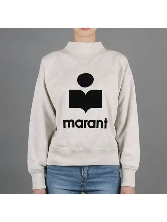 Moby Logo Print Sweatshirt Ecru - ISABEL MARANT - BALAAN 2