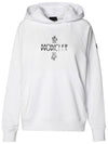 Logo Hooded Top Optical White - MONCLER - BALAAN 1