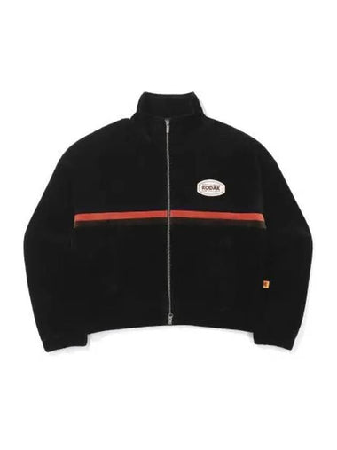 KODAK Cinekodak Semi Crop Fit Corduroy Zip up Women BLACK - KODO - BALAAN 1