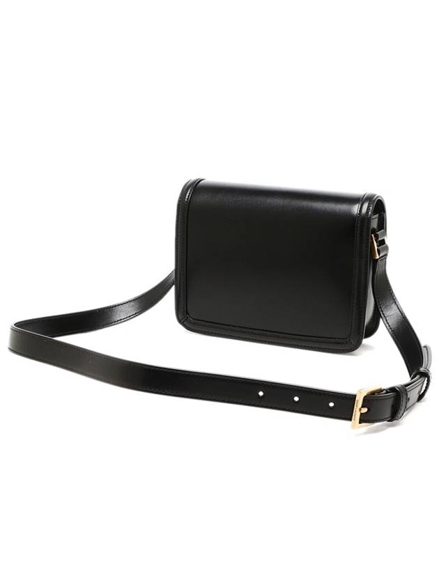 Gold Hardware Monogram Small Solferino Shoulder Bag Black - SAINT LAURENT - BALAAN 4