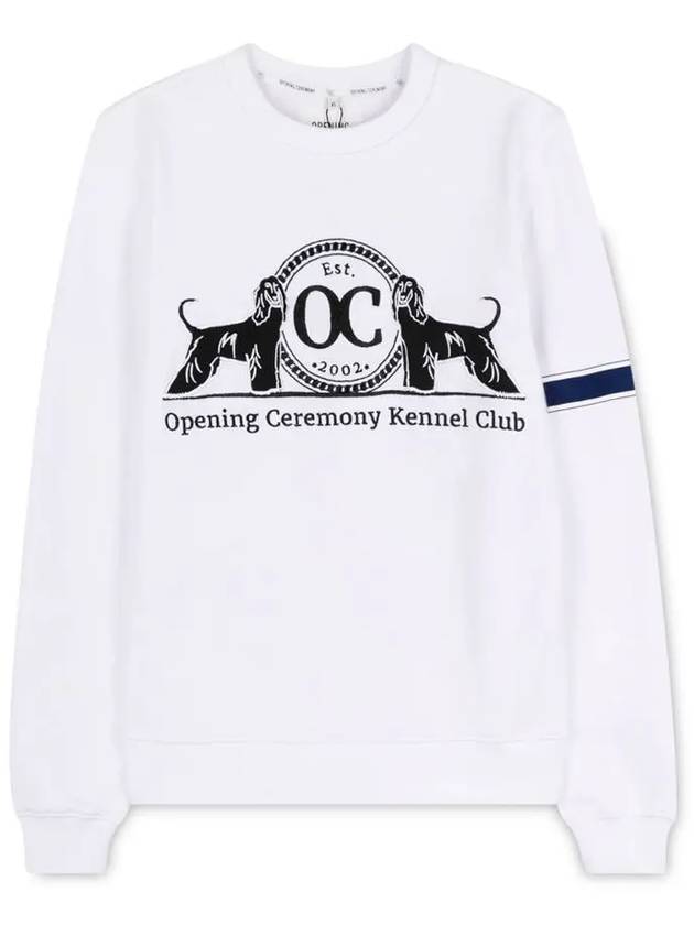 Opening Ceremony Women's Logo Embroidered White Sweatshirt M512235001 110 - OPENING CEREMONY - BALAAN 3