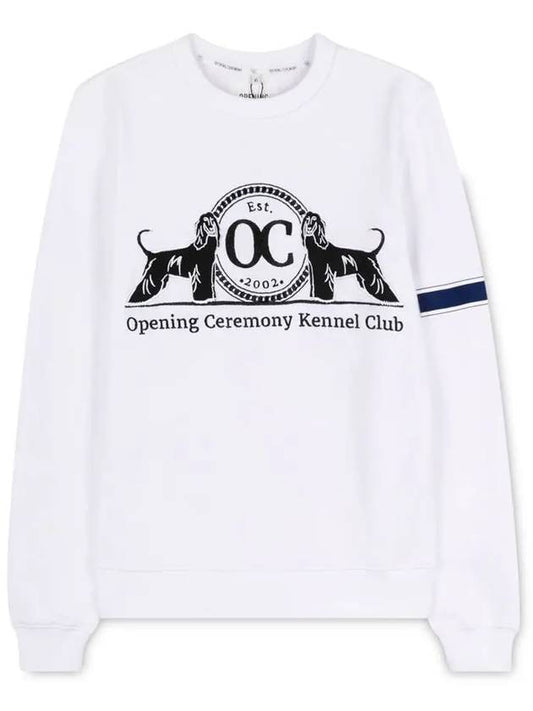 Opening Ceremony Women's Logo Embroidered White Sweatshirt M512235001 110 - OPENING CEREMONY - BALAAN 1