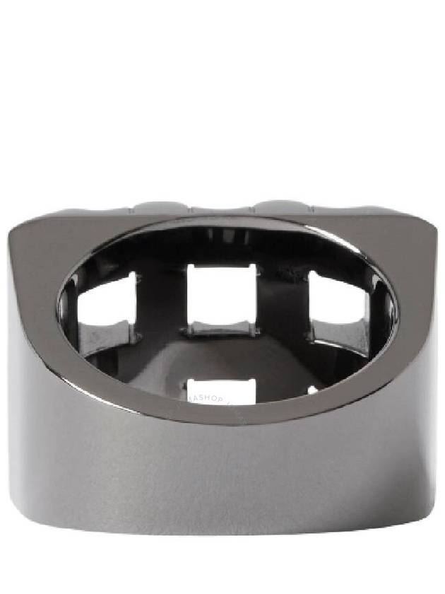 Burberry Ruthenium-Plated Cube Ring, Size Medium - BURBERRY - BALAAN 2