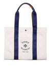 Logo Print Canvas Tote Bag White - TORY BURCH - BALAAN 1