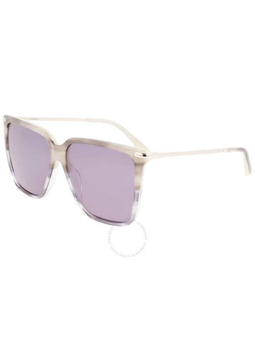 Calvin Klein Purple Square Ladies Sunglasses CK22531S 023 57 - CALVIN KLEIN - BALAAN 1