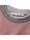 Neck Logo Oversized Fit Sweatshirt Mauve Purple - ACNE STUDIOS - BALAAN 5