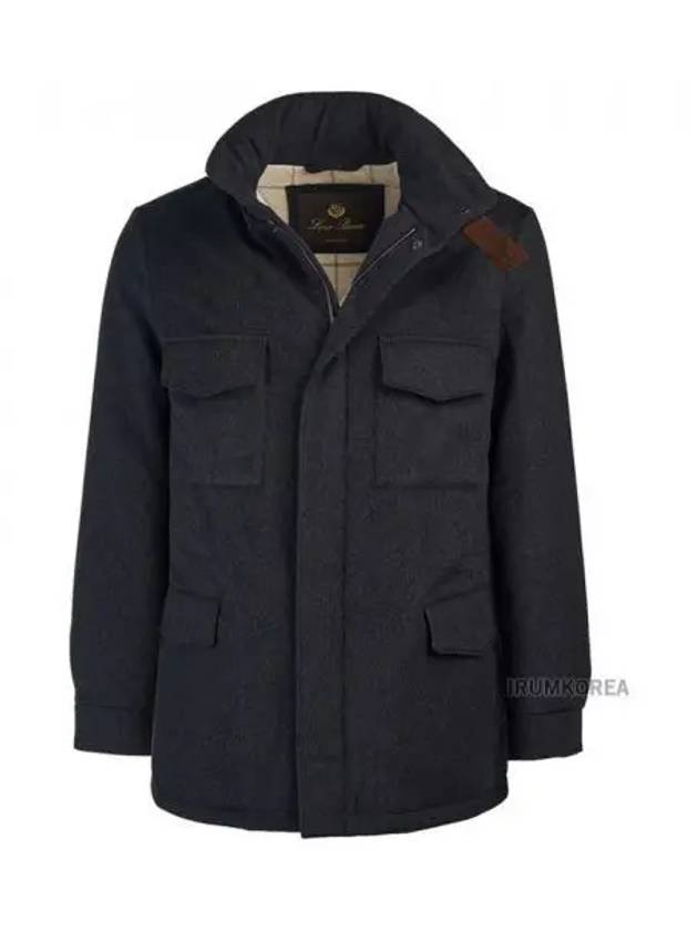 Traveller Cashmere Zip Up Jacket Navy Blue - LORO PIANA - BALAAN 2