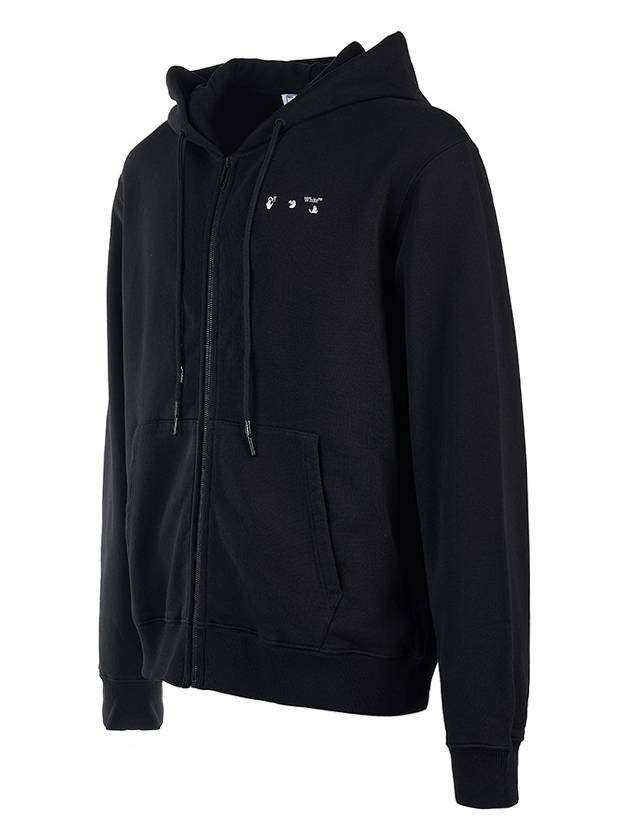 Caravaggio Printed Zip-Up Hoodie Black - OFF WHITE - BALAAN 4