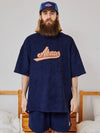 overfit terry towel t-shirt navy - AKAW - BALAAN 2