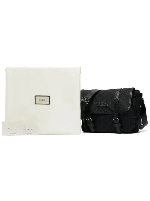 GG Microsima Nylon Messenger Bag Black - GUCCI - BALAAN 5