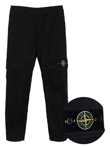 KIDS Black Wappen Pants 801630612 V0029 12A 1209468 - STONE ISLAND - BALAAN 1