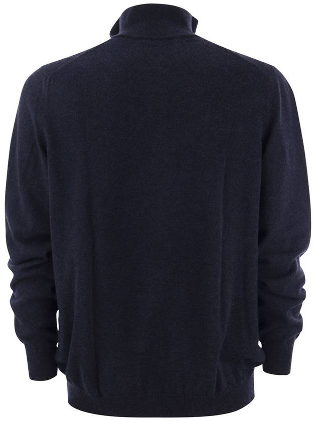 FAVONIO - Zip turtleneck sweater in cashmere - FEDELI - BALAAN 2