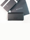 Women's Micro GG Ssima Flap Continental Long Wallet Black - GUCCI - BALAAN 3