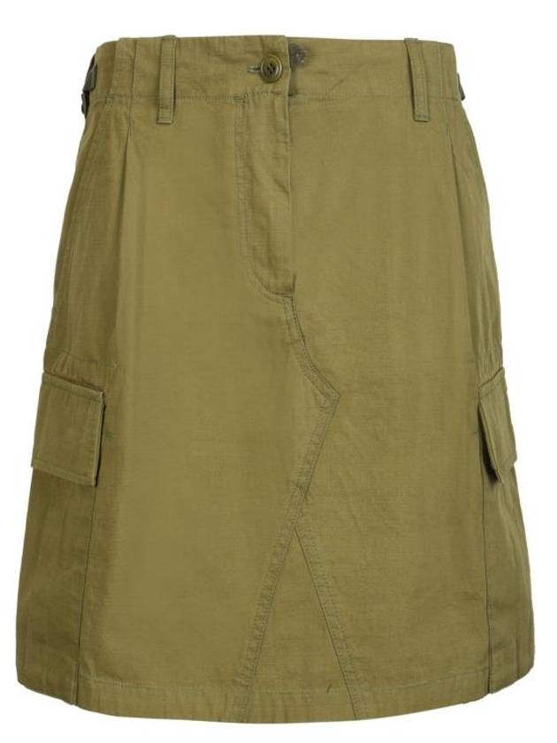 Midi Skirt FD52JU196 9DD 50 GREEN - KENZO - BALAAN.