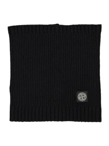 Kids 90461 Logo Patch Scarf Black - STONE ISLAND - BALAAN 1