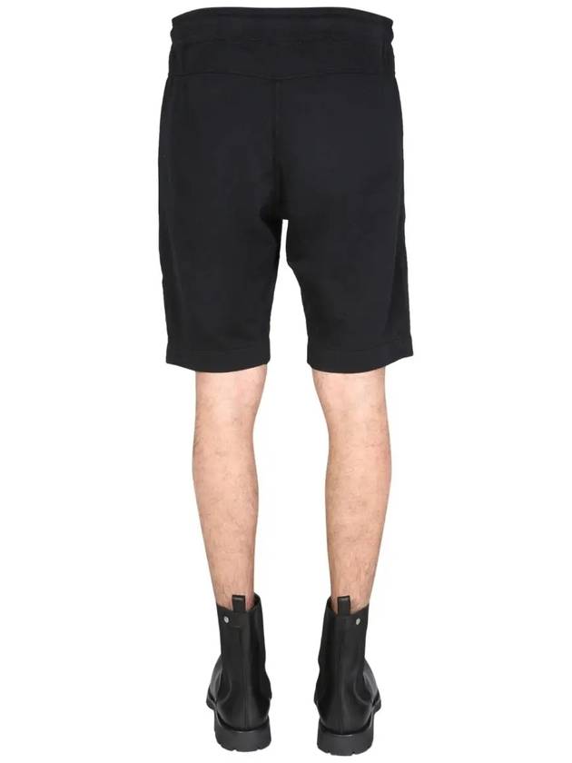 Men's Lens Wappen Bermuda Shorts Black - CP COMPANY - BALAAN 4