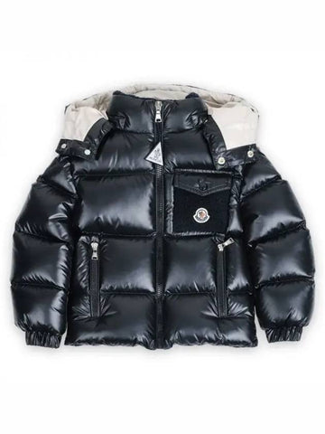 Kids YULE down hood color combination padded jacket navy 1A00096 595ZJ 778 8 10A 1154136 - MONCLER - BALAAN 1