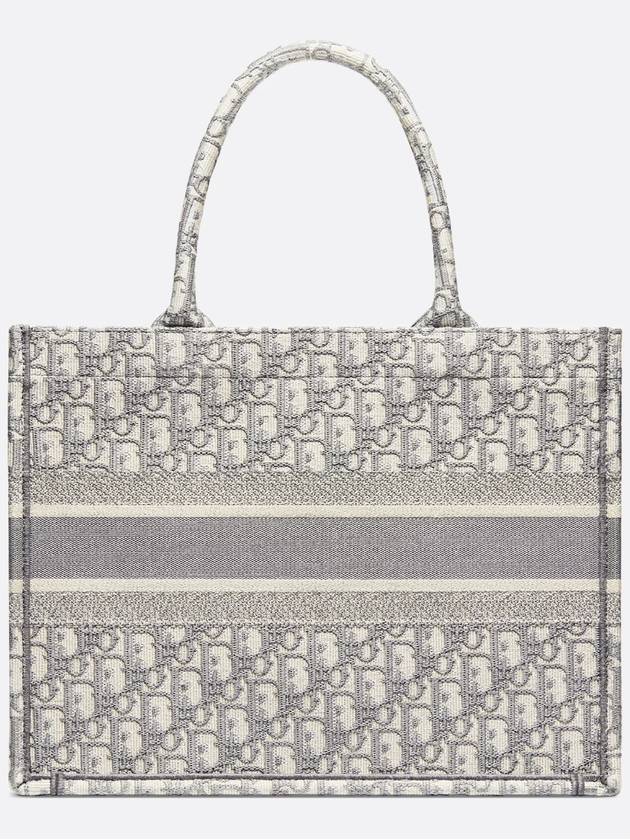 Oblique Medium Book Tote Bag Ecru Grey - DIOR - BALAAN 4