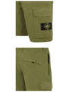 Cargo Bermuda Shorts Olive Green - STONE ISLAND - BALAAN 6