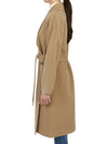 Rovo Wrap Wool Singe Coat Beige - MAX MARA - BALAAN 6