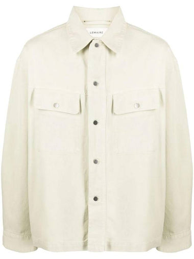 Trucker Overshirt Jacket Light Sage - LEMAIRE - BALAAN 1