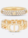 Petit CD Logo Ring Set Gold - DIOR - BALAAN 3