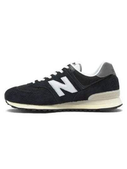 574 Low Top Sneakers Heritage Deep Black - NEW BALANCE - BALAAN 2