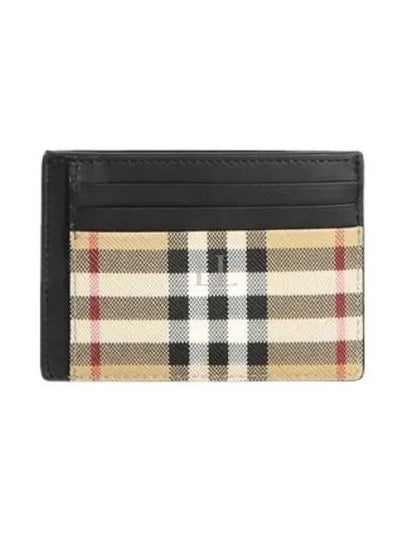 Men's Vintage Check Money Clip Card Wallet Beige - BURBERRY - BALAAN 2