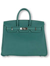 Malachite Togo Birkin 25 silver x - HERMES - BALAAN 1