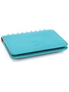 1145067 Emerald calfskin spike flap card wallet - CHRISTIAN LOUBOUTIN - BALAAN 5