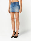 Mini Denim H-Line Skirt Blue - AMI - BALAAN 7