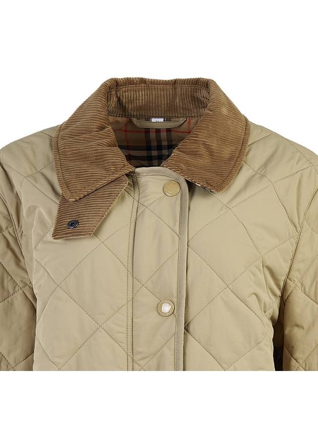 Diamond Quilted Thermoregulated Barn Jacket Honey - BURBERRY - BALAAN 5