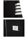 Engineered 4 Bar Diagonal Zip Up Hoodie Navy - THOM BROWNE - BALAAN 7